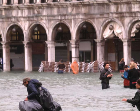 75% of Venice under water after unusually high tide strikes famed city ( IN PHOTOS)
