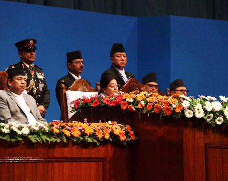 President addresses joint session of parliament