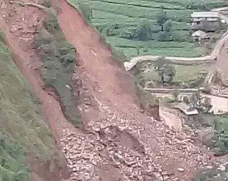 Landslide buries passenger bus in Rolpa
