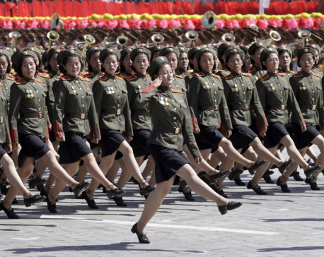 N. Korea stages huge parade, holds back on advanced missiles