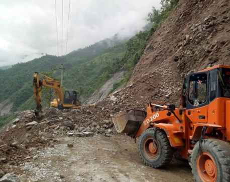 Narayanghat-Mugling road remains closed due to landslides