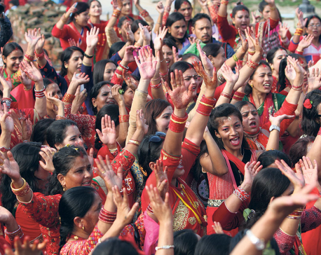 (IN PICS) Teej festival being observed across the country