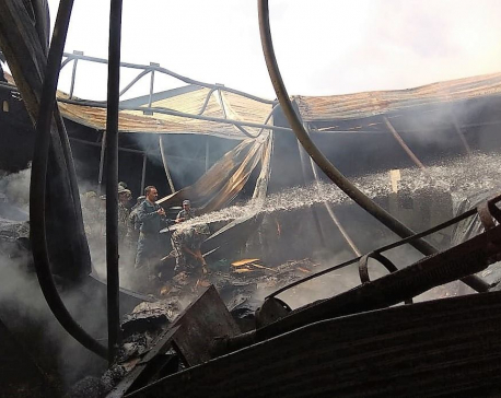 Millions gutted by fire in Birgunj