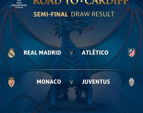 Madrid and Atletico to meet in Champions League semis