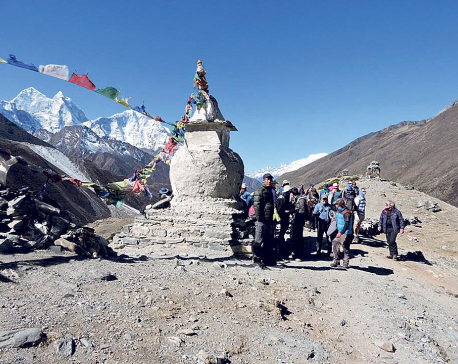 Khumbu locals say snow came late and is less