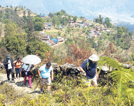 Trekking route explored in Pokhara’s periphery