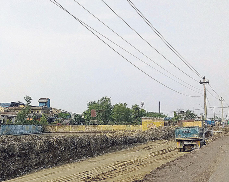 Another six-lane road under construction in Birgunj