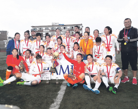 Bhandari hat-trick helps APF clinch women’s league title
