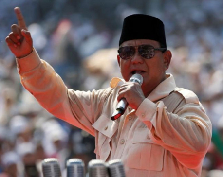 Indonesian former general fires up masses in second run at presidency