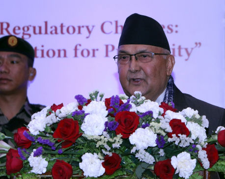 PM Oli stresses on partnership with private sector for economic progress