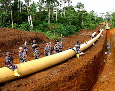 Cross-border petro pipeline-laying on full swing