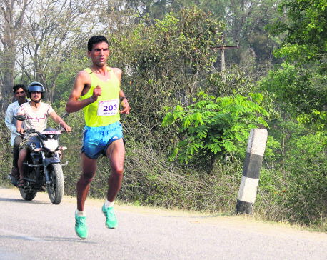 Basnet adds gold in marathon as Army dominates athletics