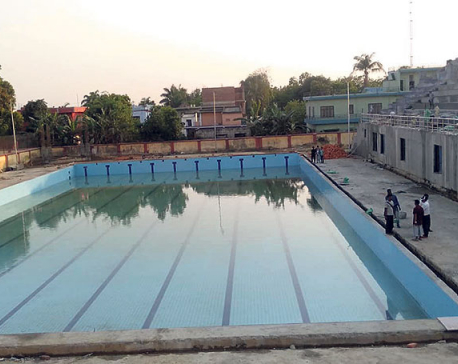 Swimming pool fails to meet int’l requirement