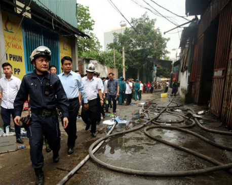 Workshop fire kills 8 in Vietnam's capital