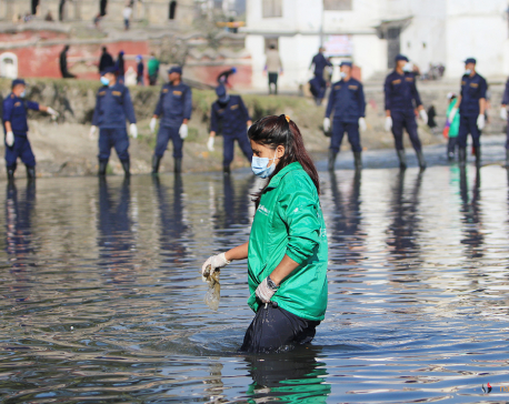 Four metric tonnes of waste collected from Bagmati River clean-up campaign