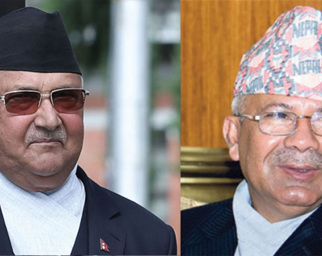 NCP intraparty disputes: Oli holding discussion with senior leader Nepal