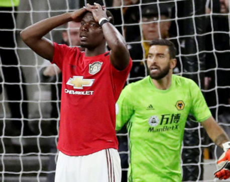 United held at Wolves after Neves strike, Pogba penalty miss