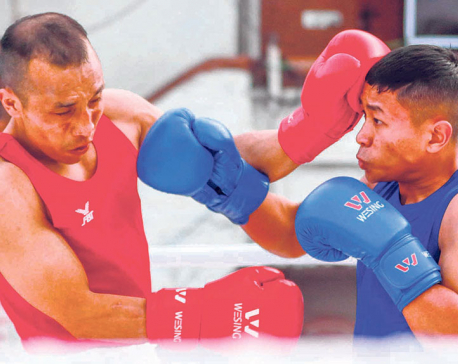 Dinesh Shrestha into Bir Ganeshman Boxing semis