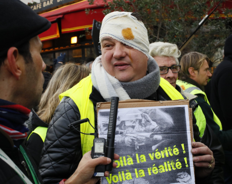 French yellow vest protesters back on the streets