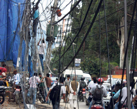 Underground wires to beautify Kathmandu