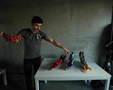 Brick by Lego brick, teen builds his own prosthetic arm
