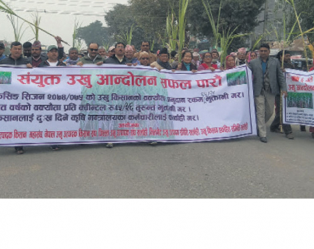 Sugarcane farmers begin protest against government