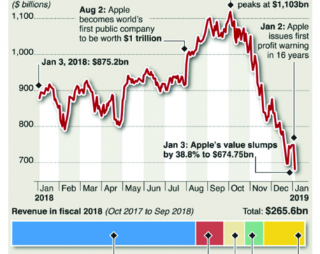 Infographics: Apple stock plunge shakes U.S. economy
