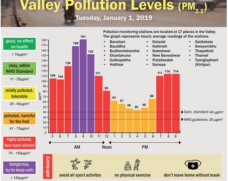 Valley Pollution Index for January 1, 2019