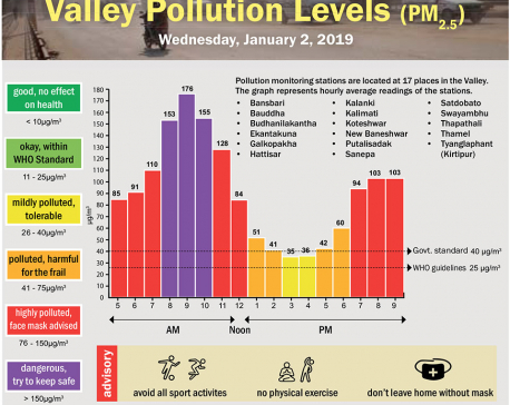 Valley Pollution Index for January 2, 2019