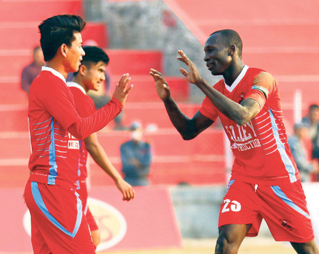 Moyan treble seals thumping win for Chyasal, enters quarters