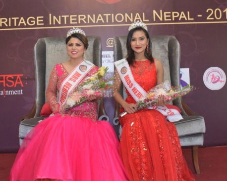 Durga and Aditi crowned Mrs. and Ms. Heritage International Nepal