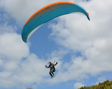 Successful test of paragliding in Rampur Valley