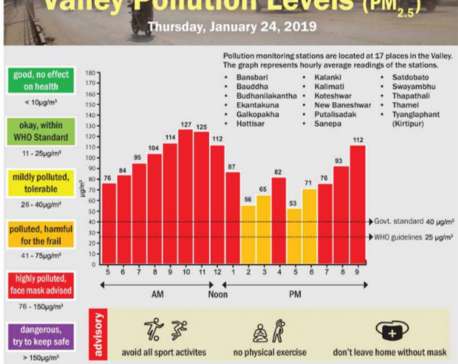 Valley Pollution Index for Jan 24, 2019