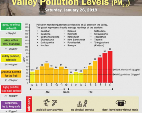 Valley Pollution Index for Jan 26, 2019