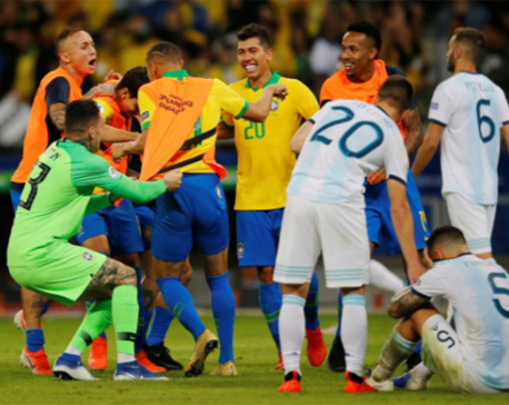 Brazil beat Argentina 2-0 to reach Copa America final