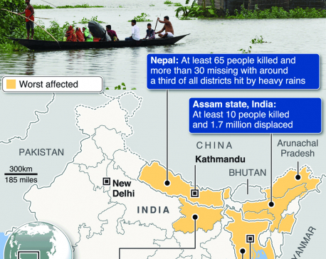 Infographics: Dozens dead in India, Bangladesh, Nepal floods