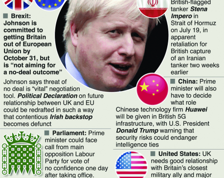 Infographics: Next UK premier faces crises at home and abroad