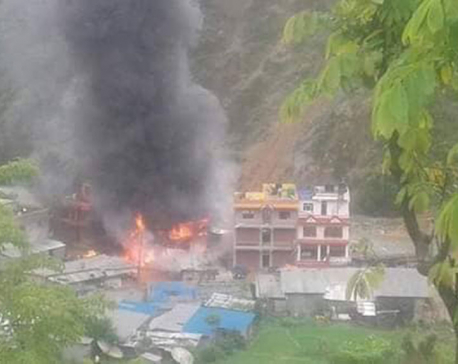 Three houses gutted in Ramechhap fire incident