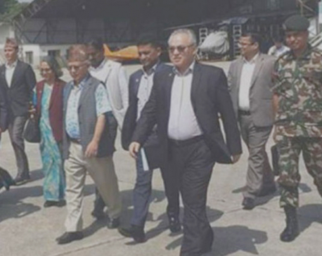 High-ranking govt officials including ministers flock to flood-hit areas (with video)