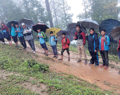 Students in remote Jumla compelled to walk four hours to school