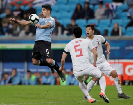Uruguay fight back against Japan with help of VAR controversy