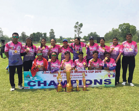 APF defeats Sudur Paschim to win PM Cup Women’s cricket