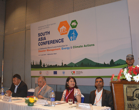 Home Minister Thapa stresses cooperation to tackle climate change