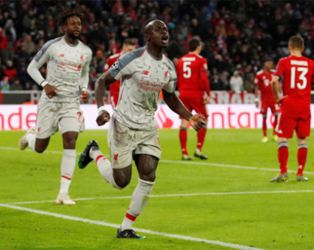 Mane double helps Liverpool ease past Bayern into quarters