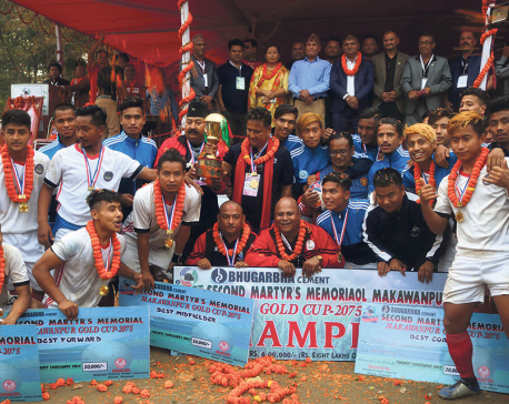 Makwanpur denies Dauphins fifth title with Gold Cup win at home