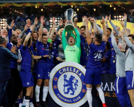 Hazard scores twice as Chelsea thrash Arsenal to win Europa League