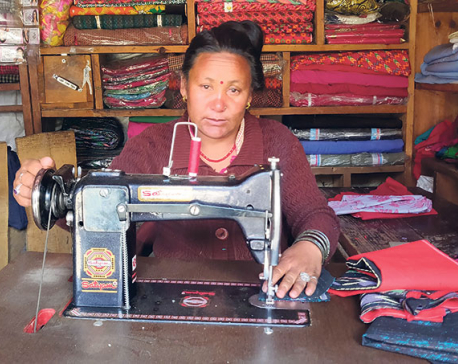 Allure toward tailoring growing in Humla women