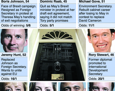 Infographics: Who could replace Theresa May as prime minister?
