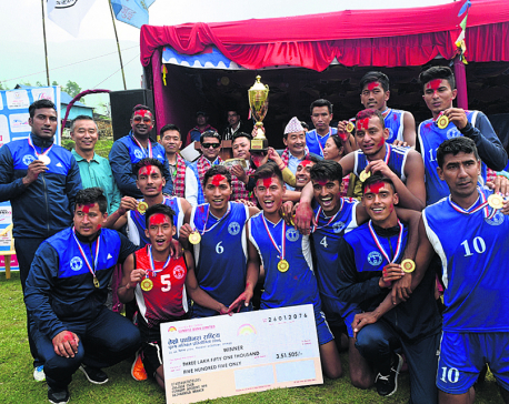 Police defeats Army to defend Pathivara Men’s Volleyball title
