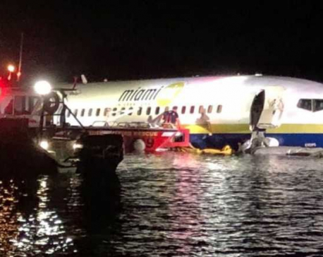UPDATE: Boeing 737 slides off runway into Florida river, 21 hurt